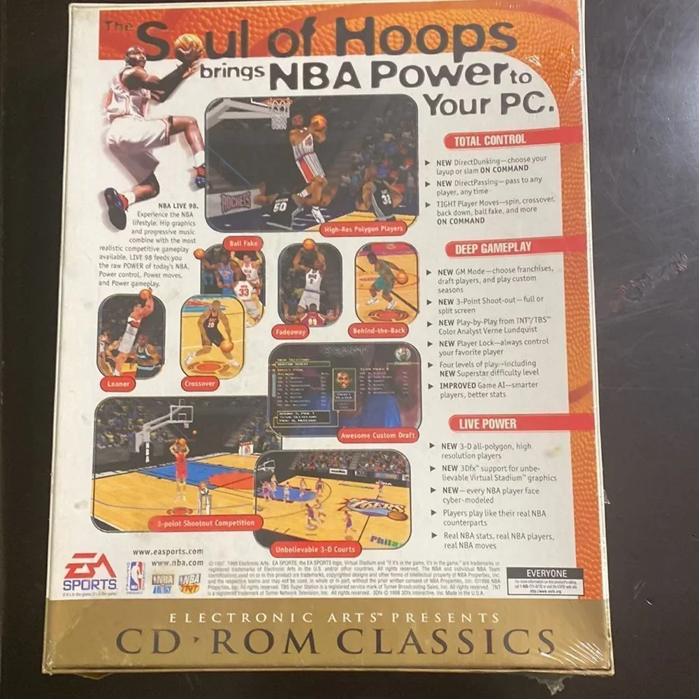 NBA live 98 CDRom Classics collection item